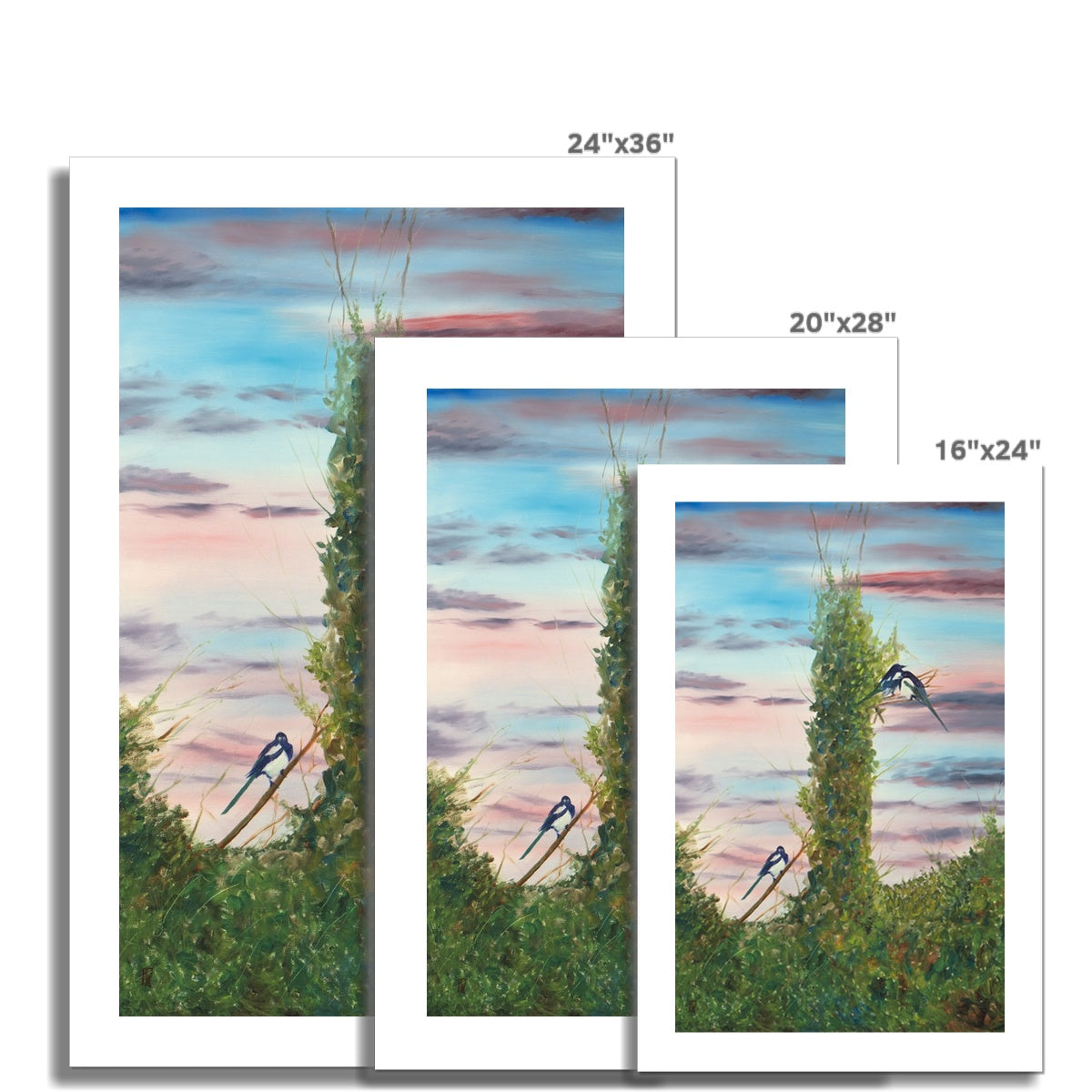 Three For A Girl Fine Art Print